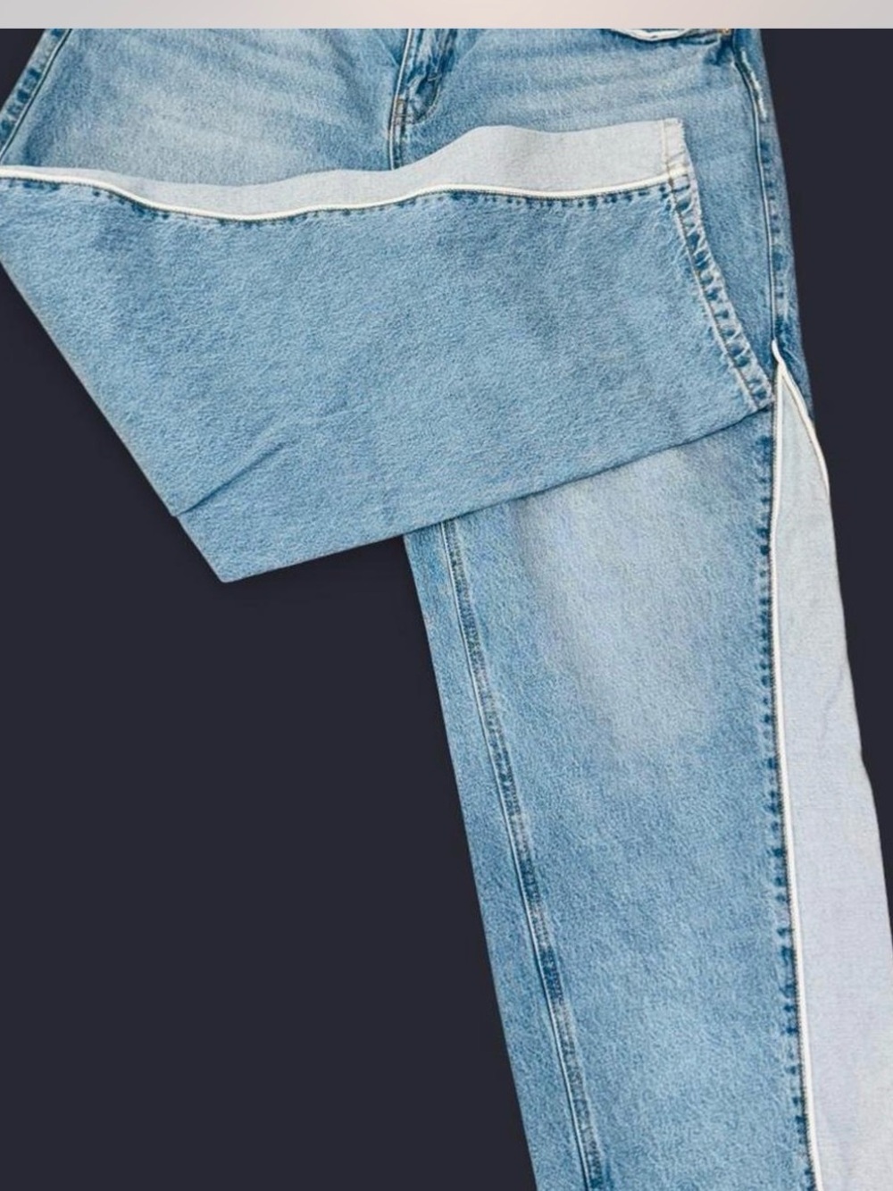 2000s Baggy Wide Leg Jeans 14 Plus Size Streetwear Denim Baddie on the go Curvy - Picture 2 of 8